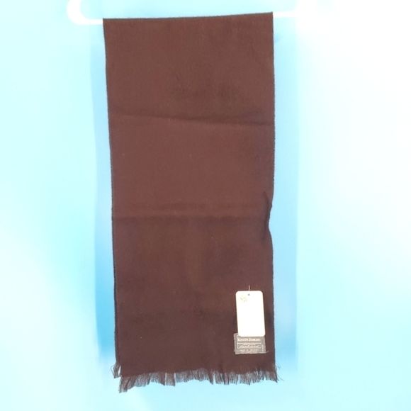 New with tags 100% lambswool chocolate brown scarf - Picture 1 of 8